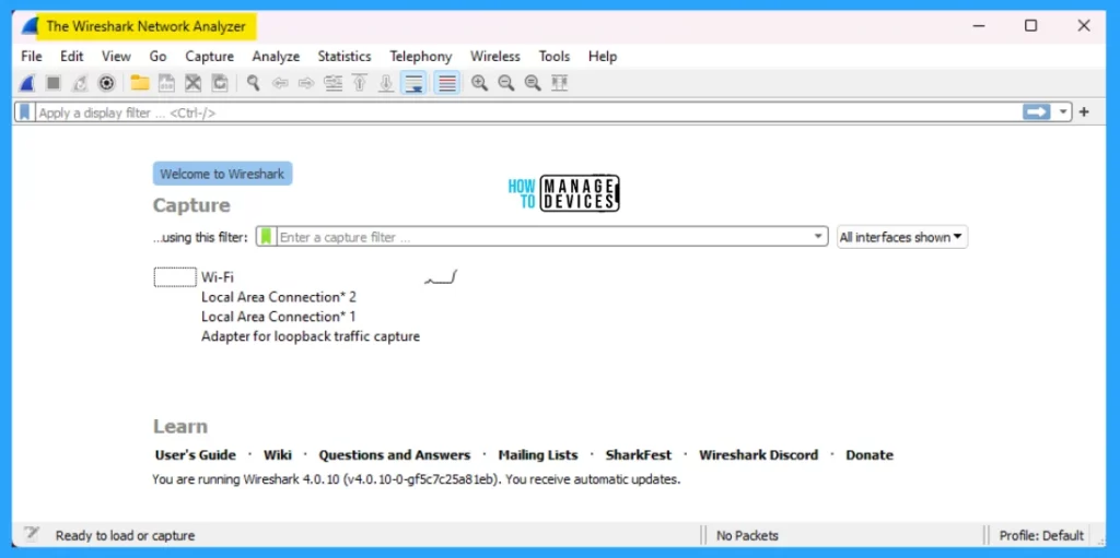Learn How to Install Wireshark in Windows 11 17 Easy Guide to Install Wireshark in Windows 11 - Fig. 17