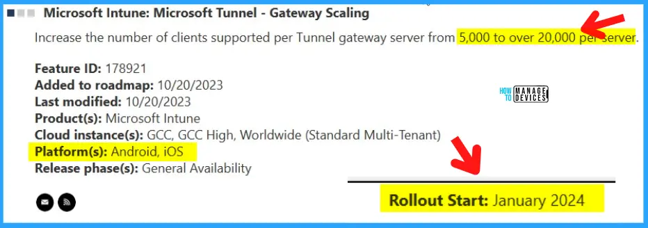 HTMD Newsletter 112 Summary from 23rd to 27th October 2023 7 Microsoft Intune Tunnel Gateway Server Scaling Changes HTMD Newsletter 112 Fig. 7