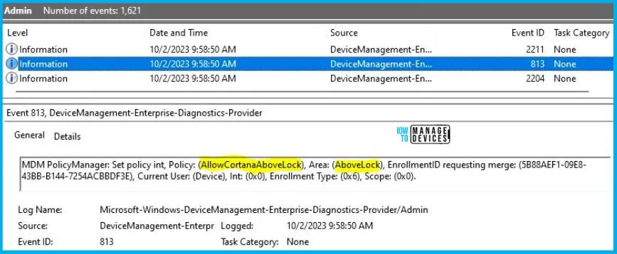 Allow Cortana Above Lock Screen Policy Using Intune Fig.10