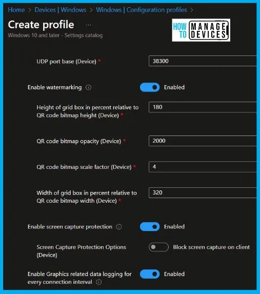 AVD Enable RDP Shortpath for Managed Networks Settings now available in Intune Settings Catalog - Fig.8