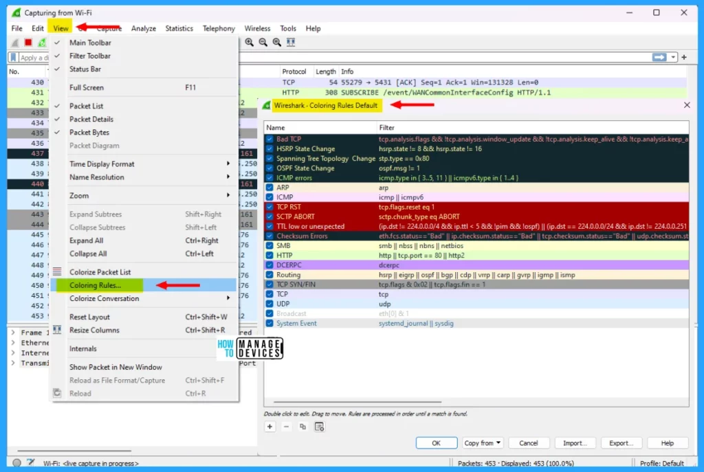 Learn How to Install Wireshark in Windows 11 19 Wireshark Features - Fig.19