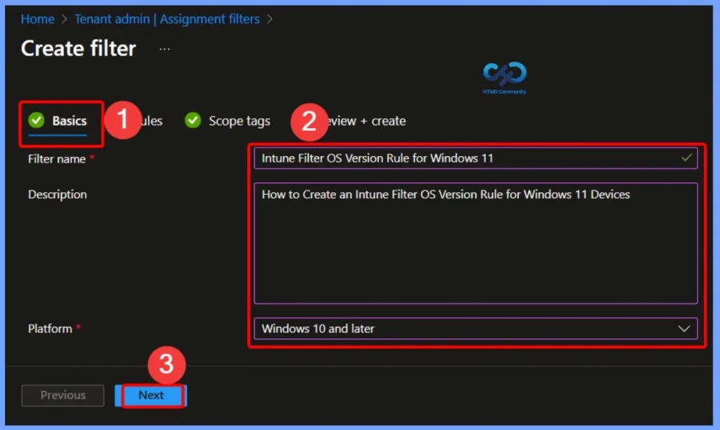 How to Create an Intune Filter OS Version Rule for Windows 11 Devices 3 How to Create an Intune Filter OS Version Rule for Windows 11 Devices - Fig.2