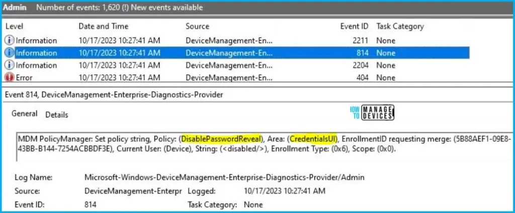 Disable Password Reveal Button Policy Using Intune Fig. 11