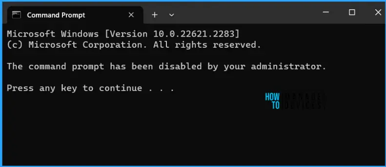 HTMD Newsletter 110 Summary from 9th to 13th October 2023 5 Disable Command Prompt Access using Intune HTMD Newsletter 110 Fig. 5
