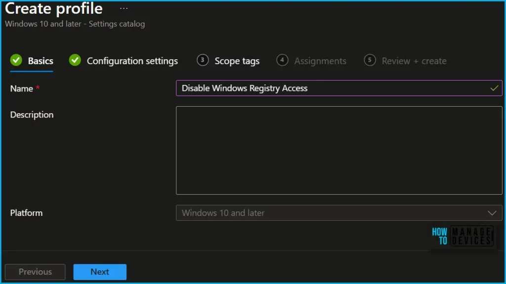 Block Windows Registry Access using Intune Fig.3