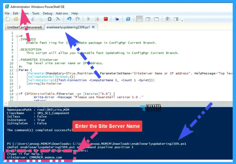 Download SCCM 2309 Early Ring Version using PowerShell Script Fig.3