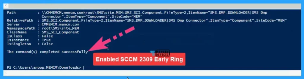 Download SCCM 2309 Early Ring Version using PowerShell Script Fig.4