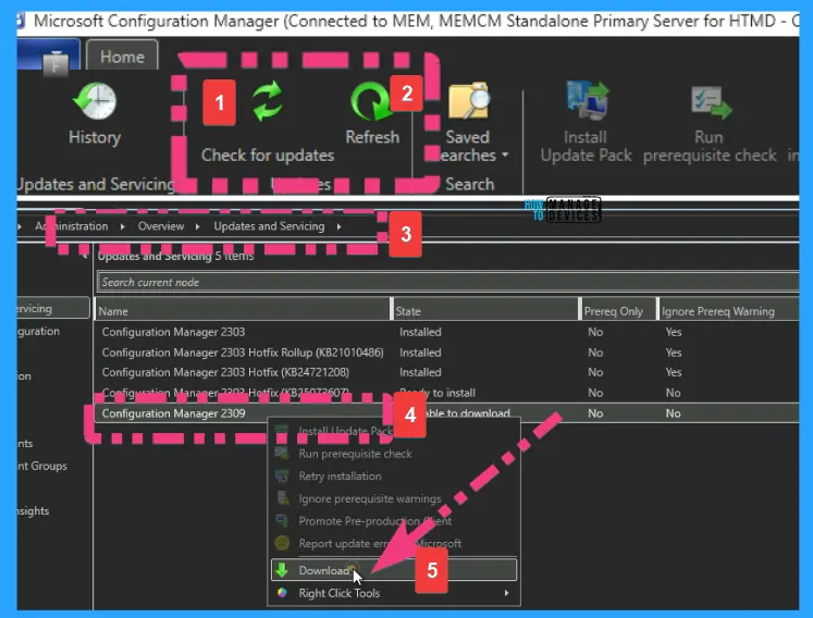 Download SCCM 2309 Early Ring Version using PowerShell Script Fig.5