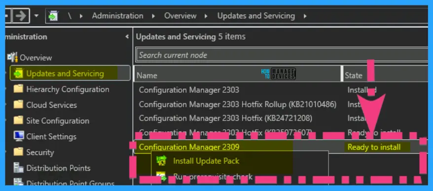 HTMD Newsletter 110 Summary from 9th to 13th October 2023 6 SCCM 2309 Early Ring Version Download Options HTMD Newsletter 110 Fig. 6
