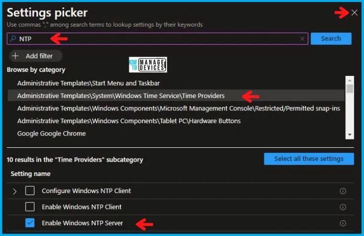 Enable Windows NTP Server Policy Using Intune Fig.6