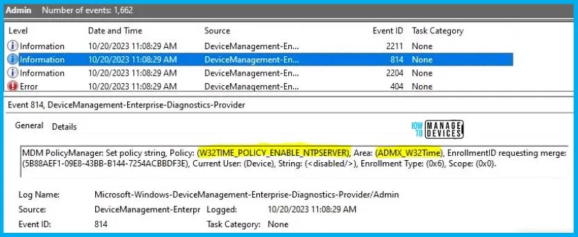 Enable Windows NTP Server Policy Using Intune Fig.11