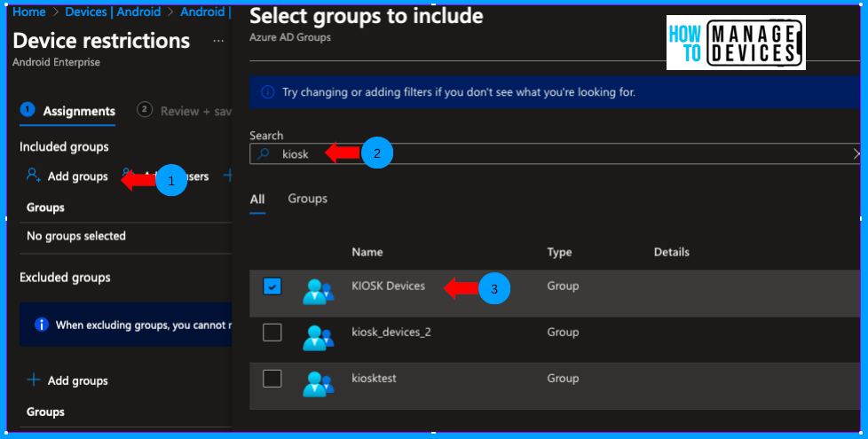 Enrol Corporate Owned Android Devices into Kiosk Mode using Intune - Part 1 Fig. 17