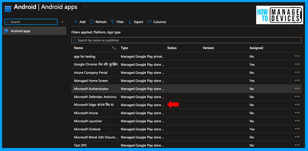 Enrol Corporate Owned Android Devices into Kiosk Mode using Intune - Part 1 Fig. 9
