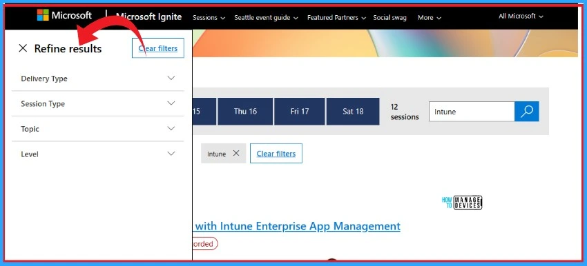 HTMD Newsletter 112 Summary from 23rd to 27th October 2023 3 List of Intune Sessions in Microsoft Ignite 2023 HTMD Newsletter 112 Fig. 3