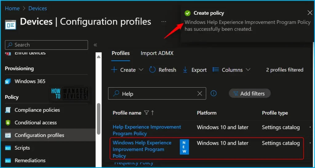 Import Export Settings Catalog Policy from Intune Fig.7