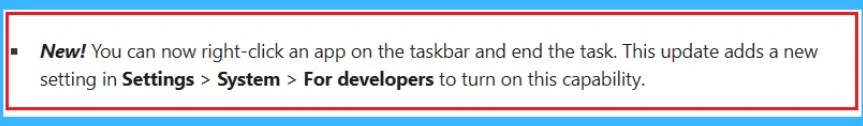 New End Task Options from Taskbar in Windows – Fig.1