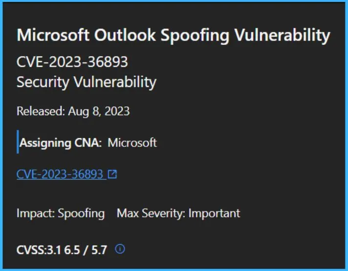 Image Blocking and Read-Only Meeting Body in MS Outlook | Spoofing Vulnerability - Fig.4 - Creds to MS