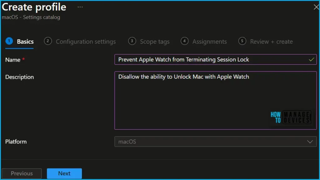 Prevent Auto Unlock Mac with Apple Watch using Intune Fig.2