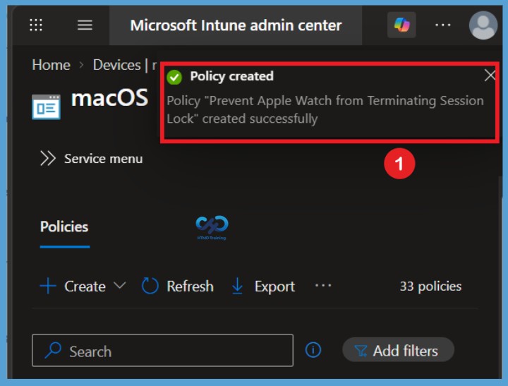 Configure Auto Unlock on Mac Policy to Prevent Apple Watch Unlocking using Intune - Fig.10