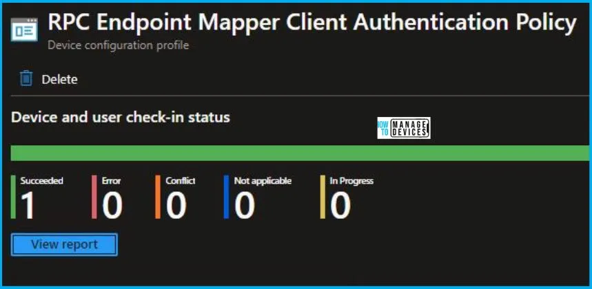 RPC Endpoint Mapper Client Authentication Policy Using Intune Fig.10