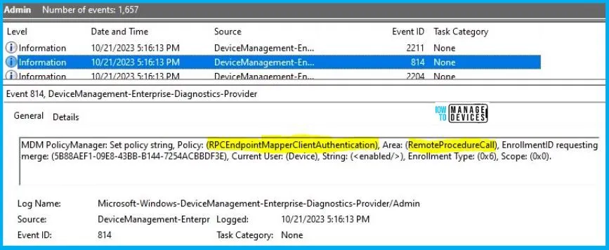 RPC Endpoint Mapper Client Authentication Policy Using Intune Fig.11