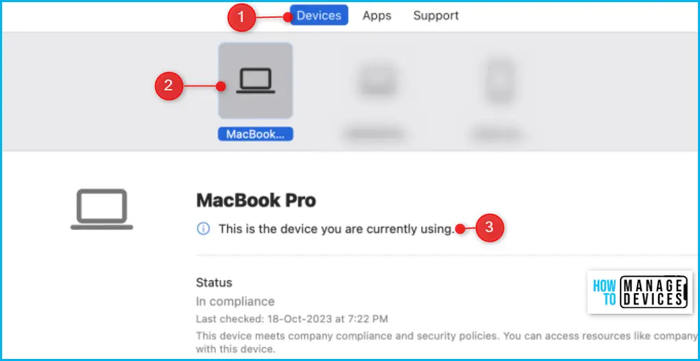 Remove Device from Company Portal for macOS Fig.1