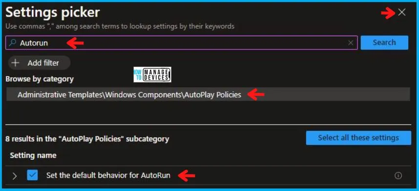 Set the Default Behavior for AutoRun Policy Using Intune Fig.6