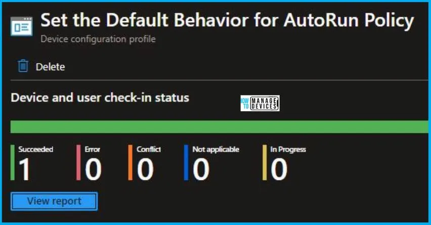 Set the Default Behavior for AutoRun Policy Using Intune Fig.10