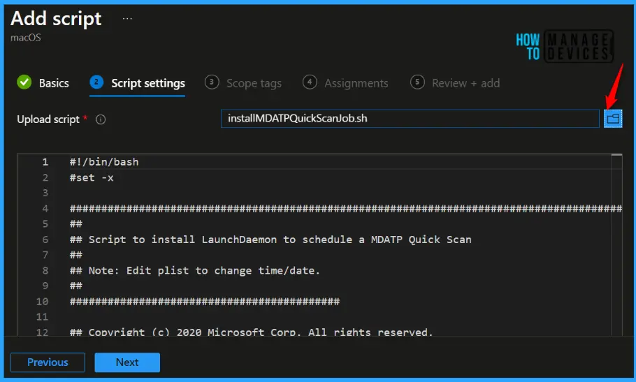 Schedule Scans with Microsoft Defender for Endpoint on macOS from Intune Fig.3
