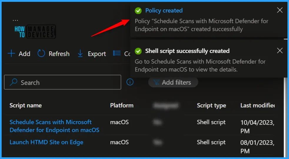 Schedule Scans with Microsoft Defender for Endpoint on macOS from Intune Fig.6