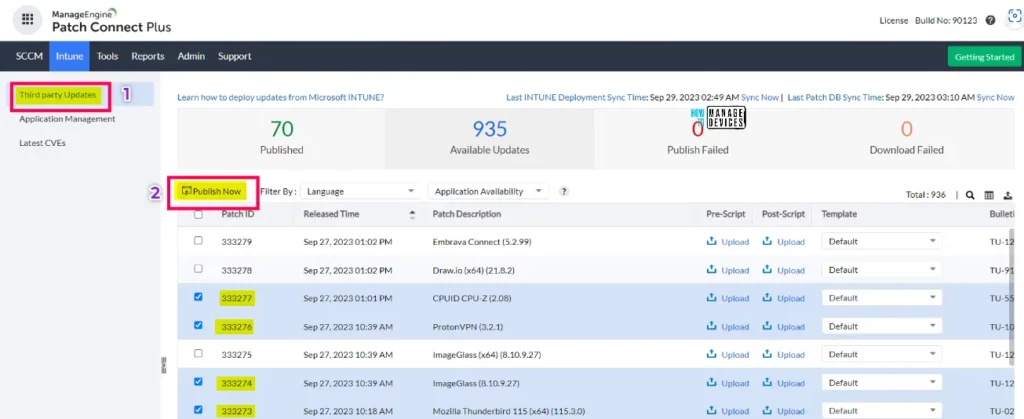 Simplifying Intune application management using ManageEngine Patch Connect Plus Fig.5