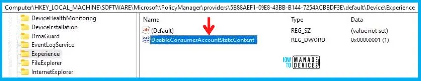 Turn Off Cloud Consumer Account State Content Policy Using Intune Fig.12