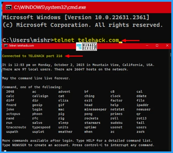 HTMD Newsletter 109 Summary from 2nd to 6th October 2023 7 Try 10 Secret Tricks for Command Prompt in Windows 11 HTMD Newsletter 109 Fig. 6