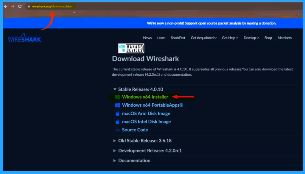 Learn How to Install Wireshark in Windows 11 2 Easy Guide to Install Wireshark in Windows 11 - Fig. 2