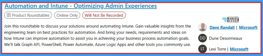 List of Intune Sessions in Microsoft Ignite 2023 5 List of Intune Sessions in Microsoft Ignite 2023 - fig.5