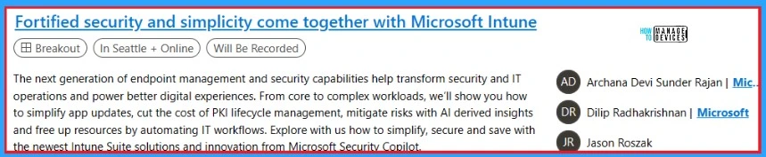 List of Intune Sessions in Microsoft Ignite 2023 6 List of Intune Sessions in Microsoft Ignite 2023 - fig.6