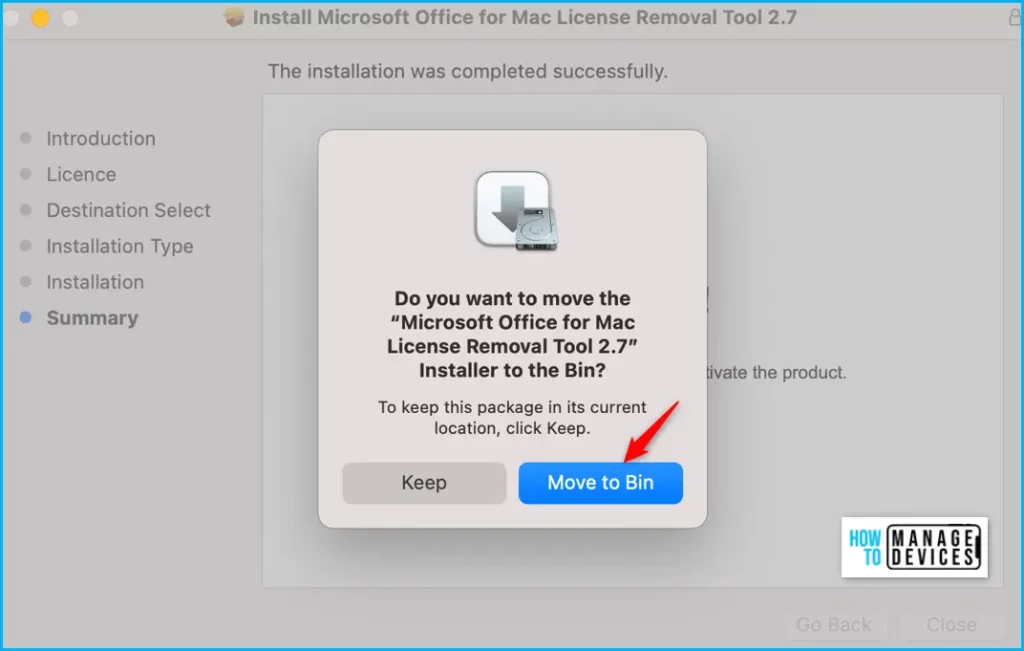 Microsoft Office License Removal Tool for Mac Office Apps Troubleshoot Fig.5