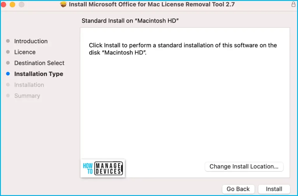 Microsoft Office License Removal Tool for Mac Office Apps Troubleshoot Fig.3