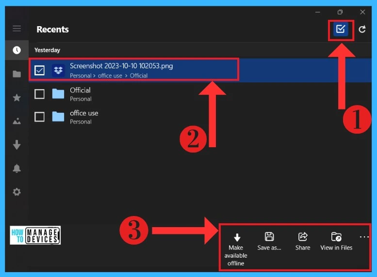 Complete Review of Dropbox Lite Application in Windows - Fig.