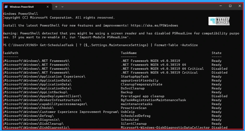 Find all Automatic Maintenance Tasks in Windows – Fig.3
