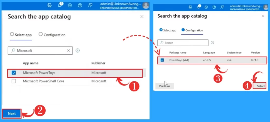 Intune Enterprise Application Catalog Details Fig.5 Creds to Danny Guillory and Joe Lurie Microsoft