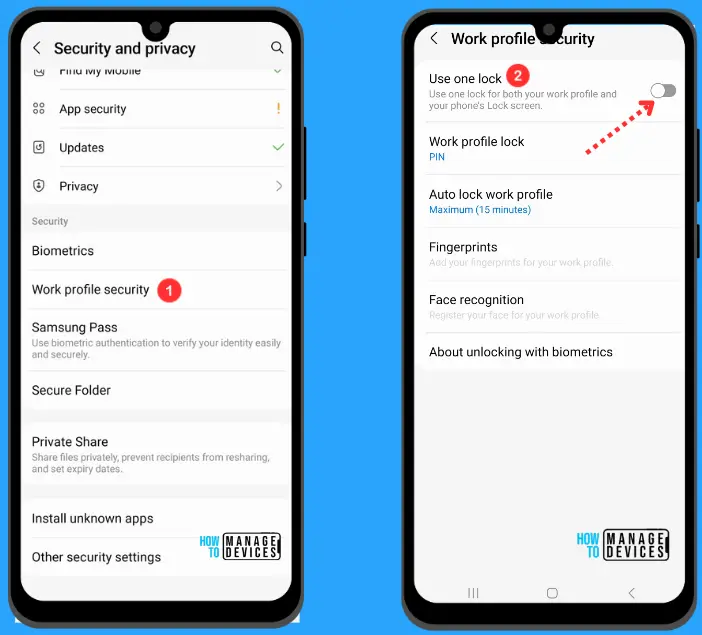 Prevent One Lock for Android Device and Work Profile Access using Intune Fig.5