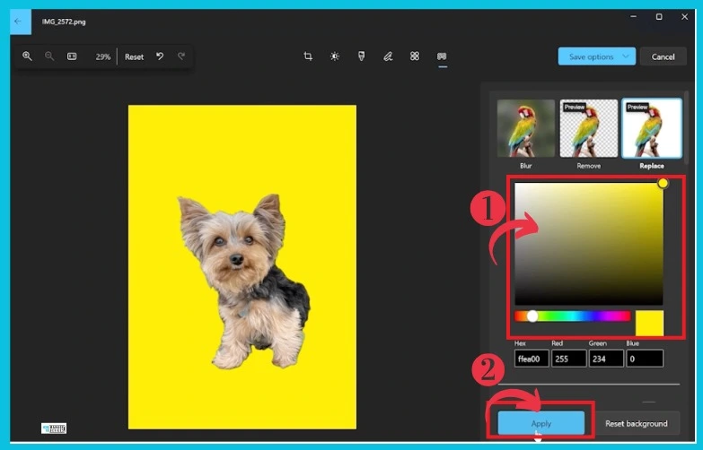 How to Remove and Replace Background using Windows Photos - Fig. 2 - Credits to MS