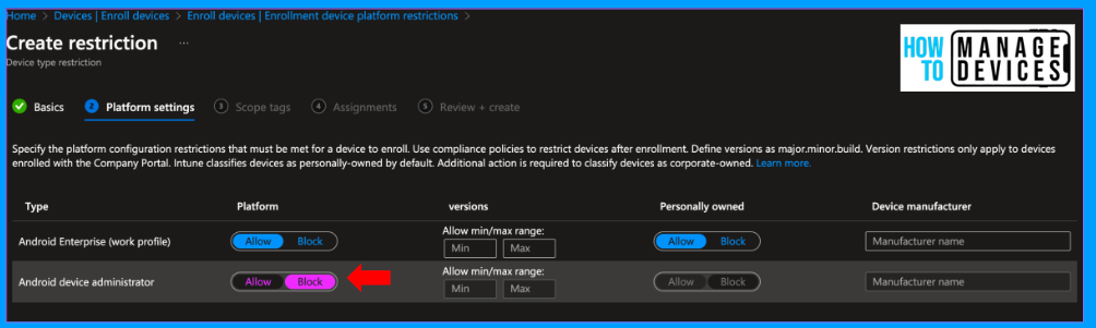 Block Access to M365 Apps Outside Android Work Profile using Intune Fig. 3