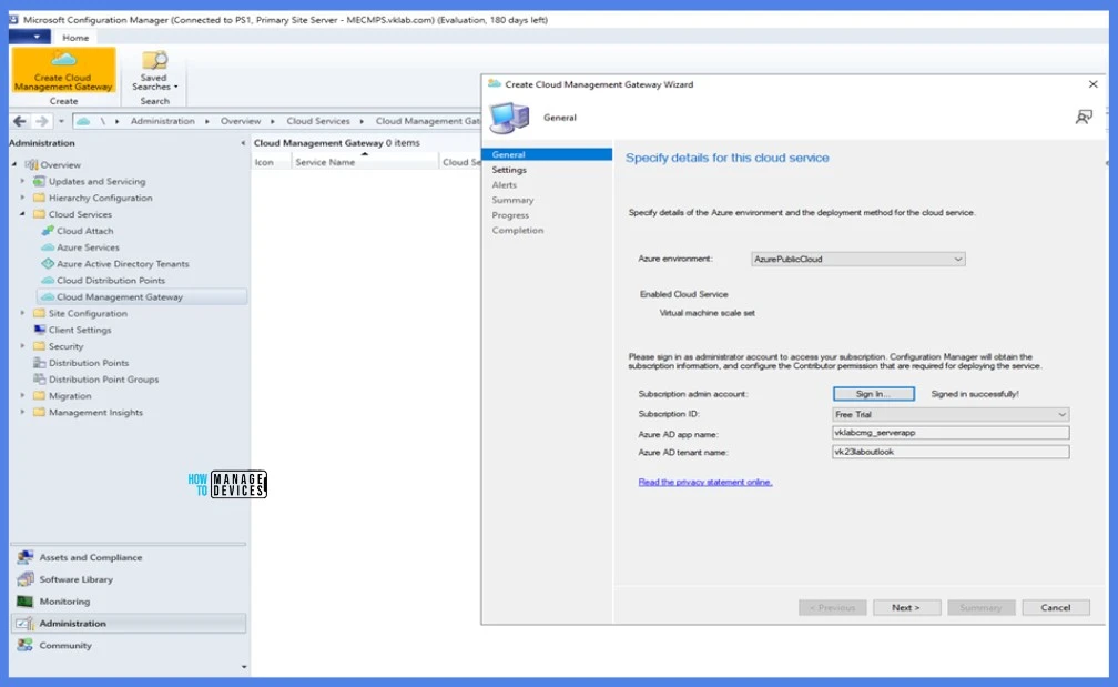 How to Setup CMG in Virtual Machine Scale Set Model using SCCM Fig. 20