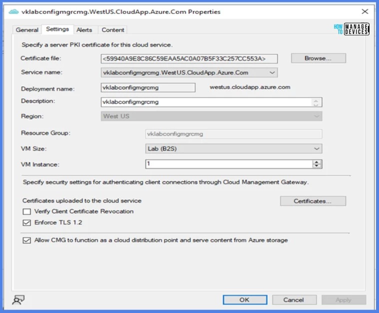 How to Setup CMG in Virtual Machine Scale Set Model using SCCM Fig. 21