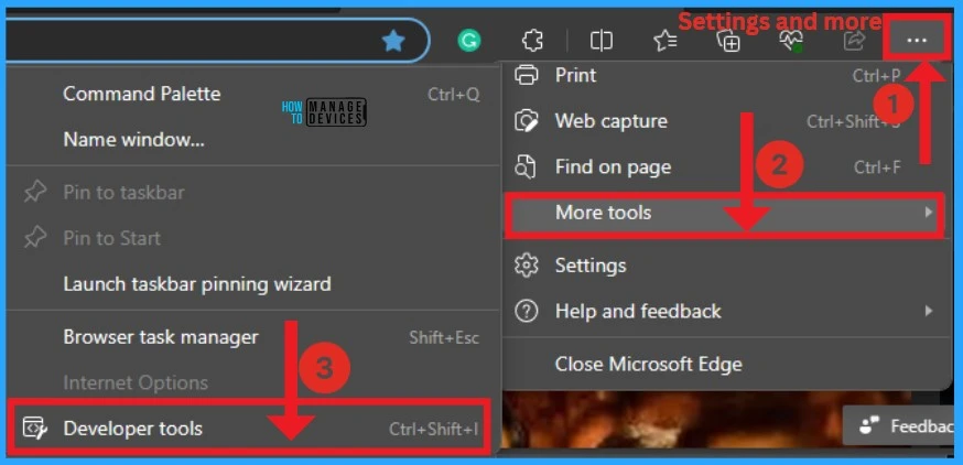 Capture Network Trace for Troubleshooting in Microsoft Edge Fig.1