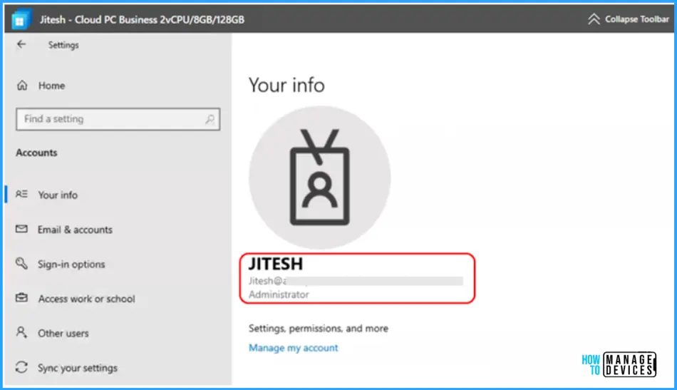Enable Local Admin Access for Windows 365 Business Edition Fig.5
