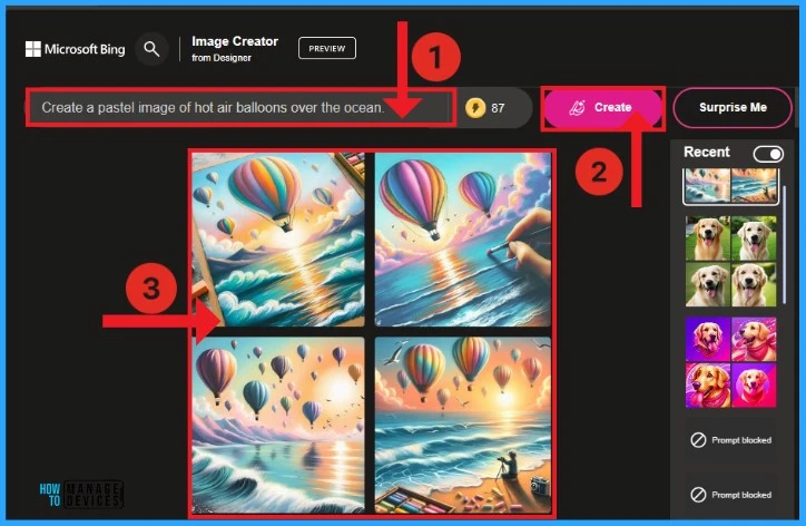 Create AI Images from Microsoft Edge - Fig.3