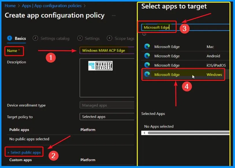 Create Intune App Configuration Policies for MAM for Windows - Fig.2